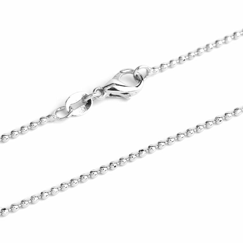 Collier pendentif Fleur de Vie en plaque platine et pierre naturelle chaine | Esoteria.shop