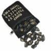 Runes divinatoires viking en pierre naturelle - Obsidienne