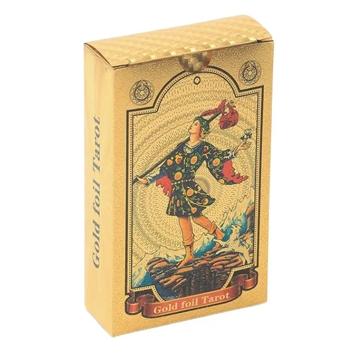 Tarot Divinatoire Universel Rider Waite Smith Doré à la Feuille d'Or