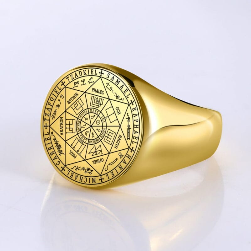 Bague Chevaliere Sceau des 7 Archanges | Esoteria.shop