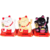 Maneki Neko Chat Porte-Bonheur Solaire - 3 couleurs disponibles